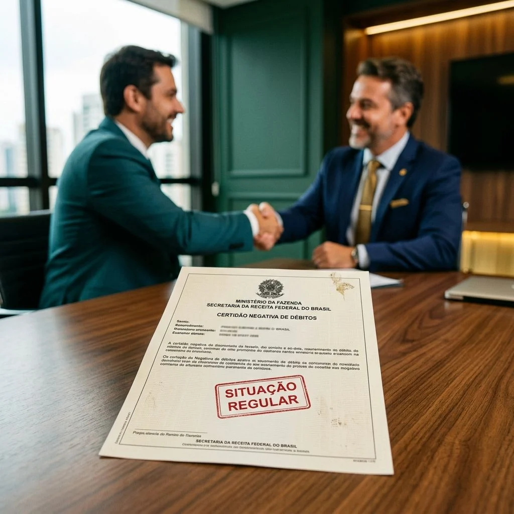 Regularidade fiscal para contratos, crédito e licitações.