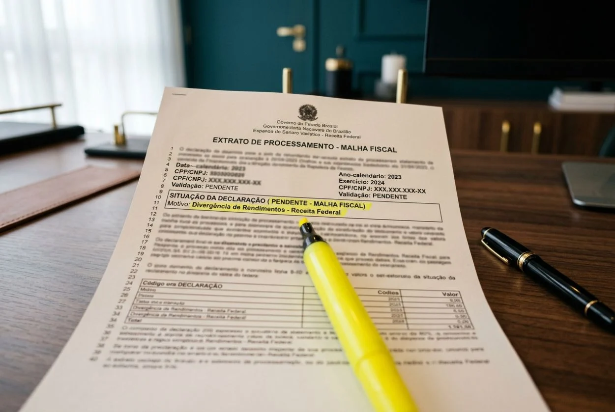 Intimação e malha fiscal