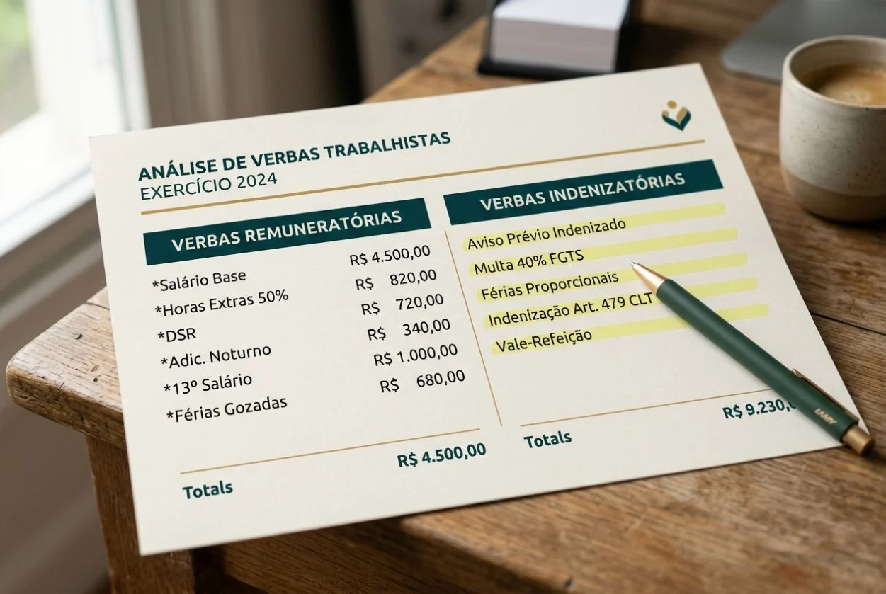 Verbas remuneratórias e indenizatórias